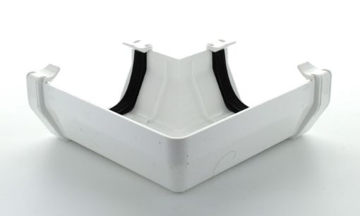 Picture of Hunter 114mm White Squareflo 90 Degree Angle