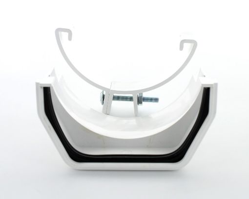 Picture of Hunter White Squareflo Connector To Half Round