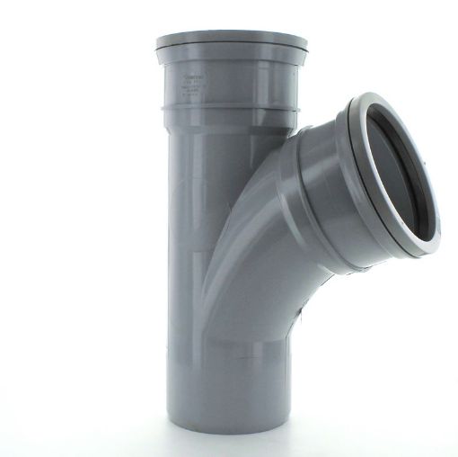 Picture of Hunter 110mm Grey 112.5 Degree Single Equal Branch
