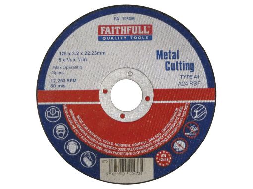 Picture of Faithfull 125mm Metal Cut Off Disc