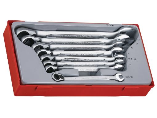 Picture of Teng Metric Ratchet Combination Spanner Set (Pack of 8)