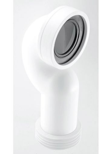 Picture of McAlpine 110mm Space Saving 90Â° WC Connector