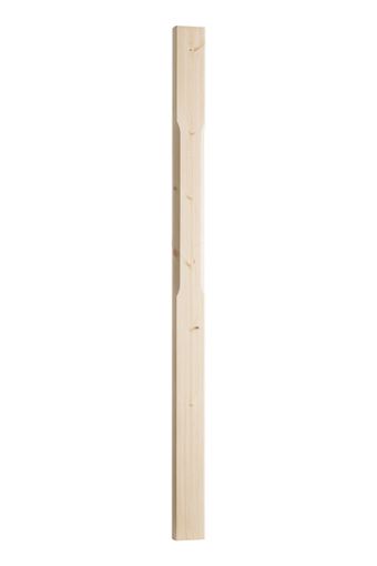 Picture of Cheshire Benchmark Pine Full Stop Chamfered Newel