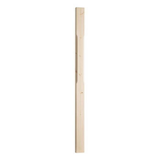 Picture of Cheshire Benchmark Pine Half Full Stop Chamfered Newel