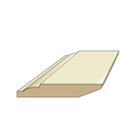 Picture of 175mm Chamfered/Ovolo Reversible Redwood Skirting