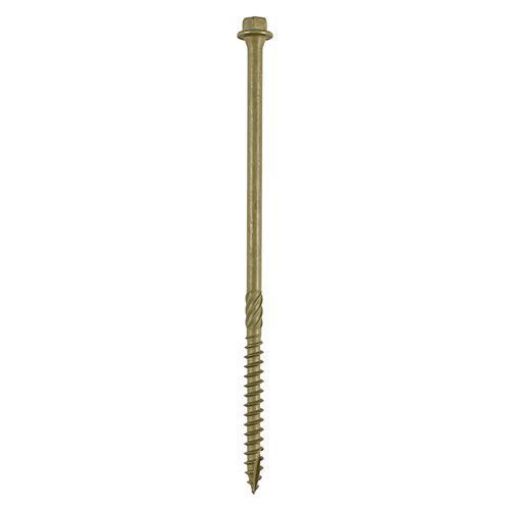 Picture of In-Dex 6.7mm x 200mm Green Hex Timber Screws (Box of 50)