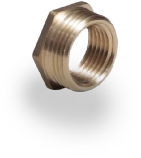 Picture of 1" x 1/2" Brass Hexagon Bush 