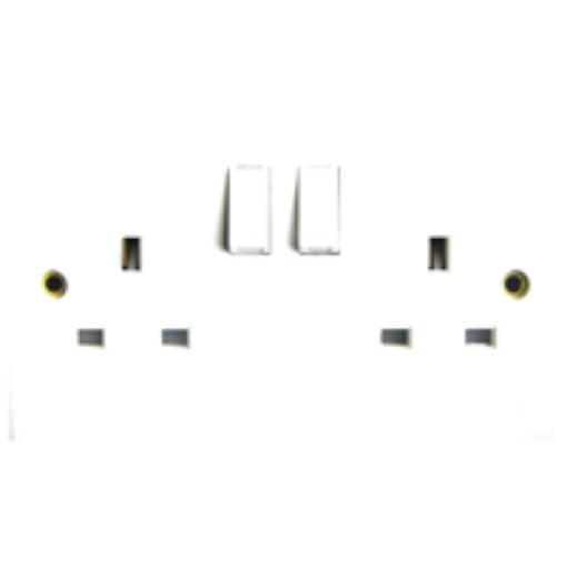 Picture of 2 Gang Switched Socket