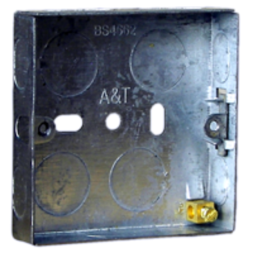 Picture of 16mm 1 Gang Metal Box