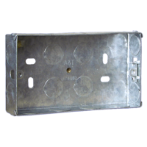 Picture of 25mm 2 Gang Metal Box