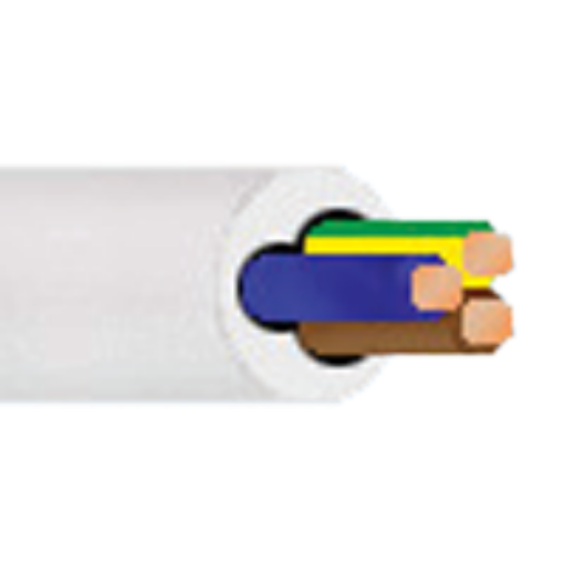 Picture of 0.75mm x 5m 3 Core Round Flex Cable