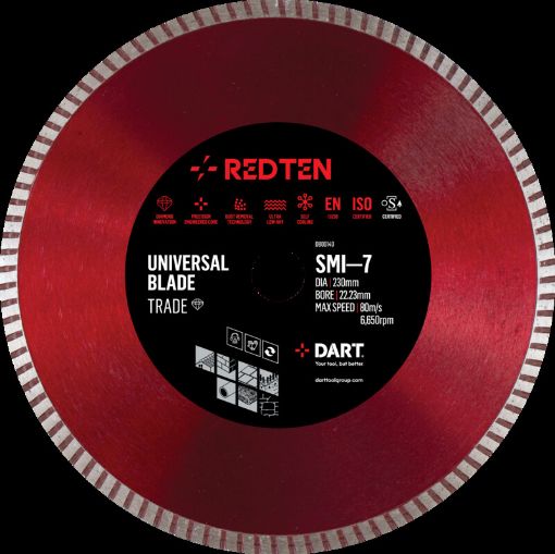 Picture of Dart Red Ten SMI-7 Diamond Blade 115mm x 22.23B