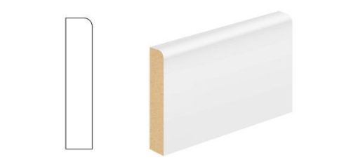 Picture of White Primed MDF Bullnose Architrave