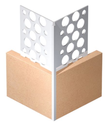 Picture of Expamet uPVC White 10mm Angle Bead 3.0m