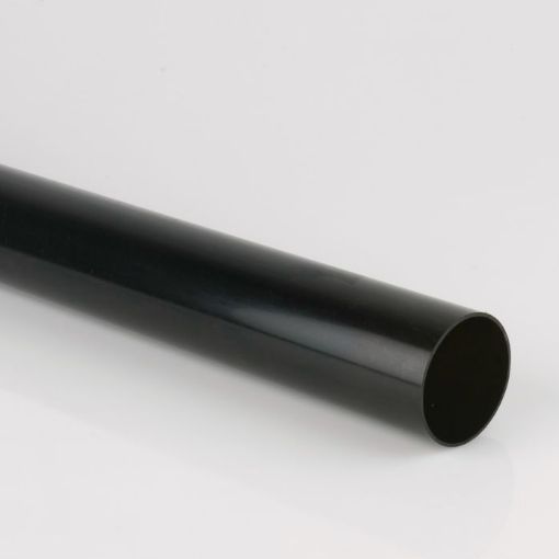 Picture of Brett Martin 68mm Black Round Downpipe 4m