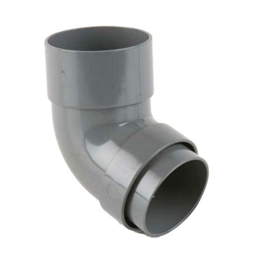 Picture of Brett Martin 68mm Grey Round Downpipe 112.5Â° Bend
