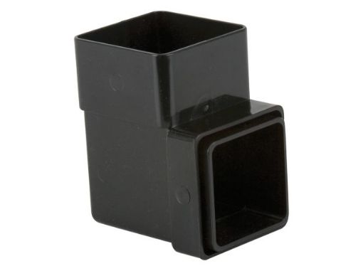 Picture of Brett Martin 65mm Black Square Downpipe 92.5Â° Bend