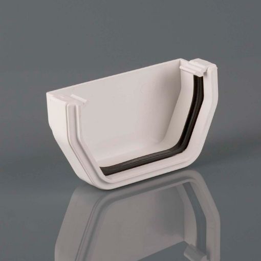 Picture of Brett Martin 114mm White Square External Stopend