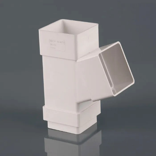 Picture of Brett Martin 65mm White Square 112.5Â° Branch