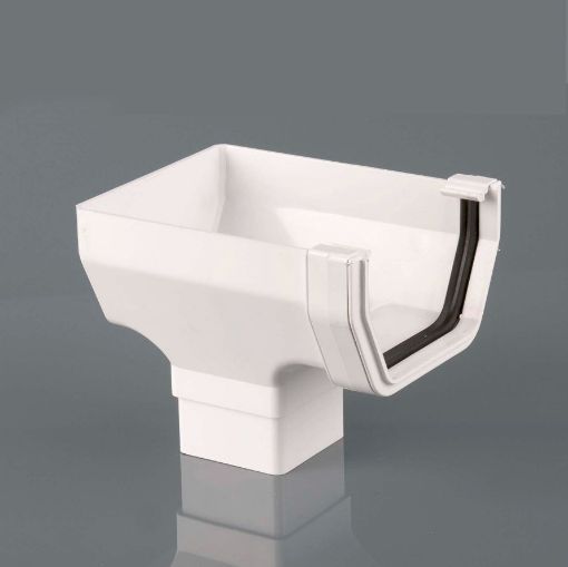 Picture of Brett Martin 114mm White Square Stopend Outlet