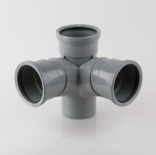 Picture of Brett Martin 110mm Grey 87.5Â° Corner Branch