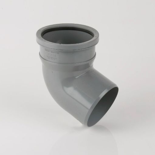Picture of Brett Martin 110mm Grey 112.5Â° Double Pushfit Bend