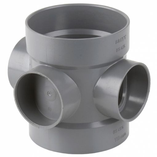 Picture of Brett Martin 110mm Grey Short Boss Pipe