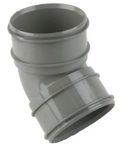 Picture of Brett Martin 110mm Grey Solvent 135Â° Double Socket Bend