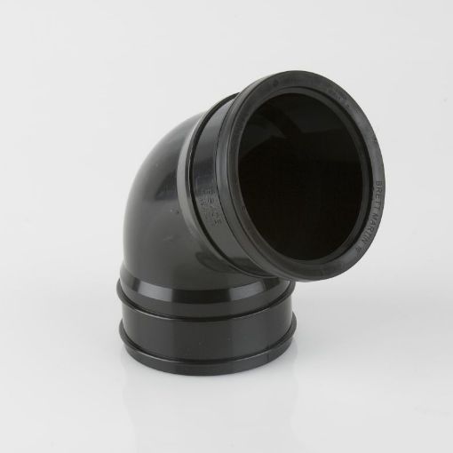 Picture of Brett Martin 110mm Black Offset 112.5Â° Bend