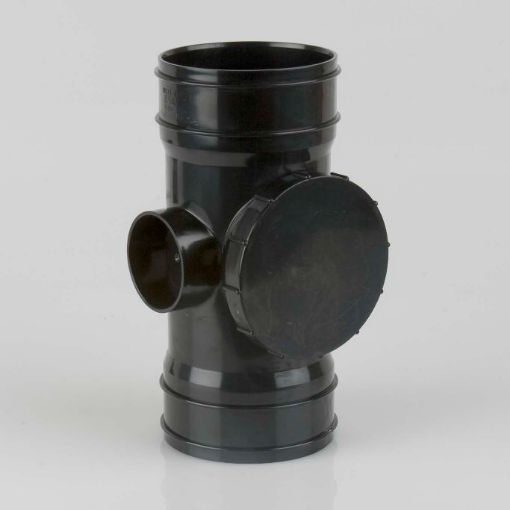 Picture of Brett Martin 110mm Black Double Socket Access Pipe