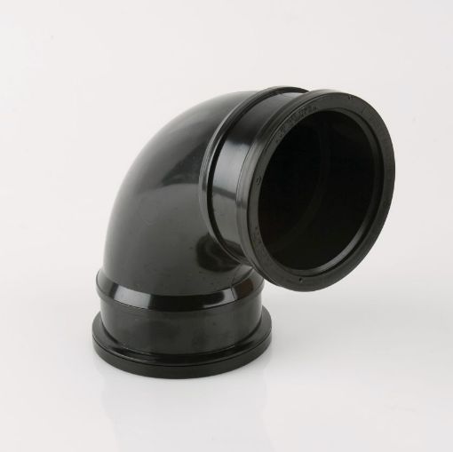 Picture of Brett Martin 110mm Black 92.5Â° Double Socket Bend