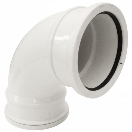 Picture of Brett Martin 110mm White 92.5Â° Double Socket Bend