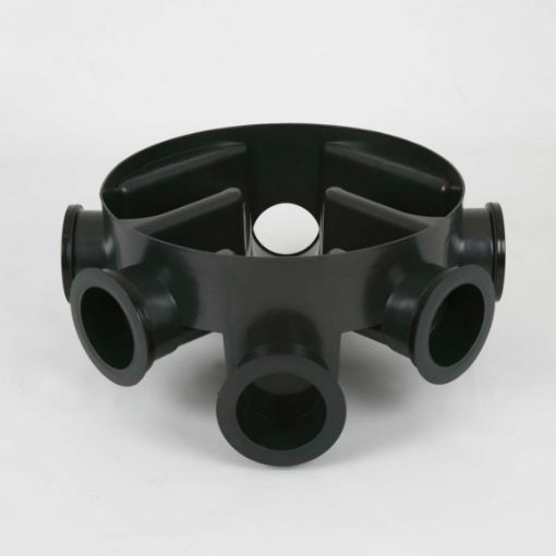 Picture of Brett Martin 450mm Deep Preformed Inspection Chamber Base with 110mm Underground Outlets