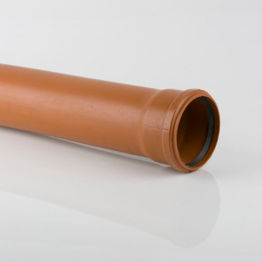 Picture of Brett Martin 110mm Underground Kitemark Socketed Pipe 3m