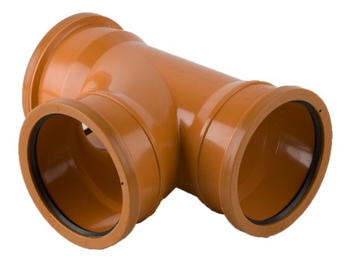 Picture of Brett Martin 110mm Underground 87.5Â° Triple Socket Junction