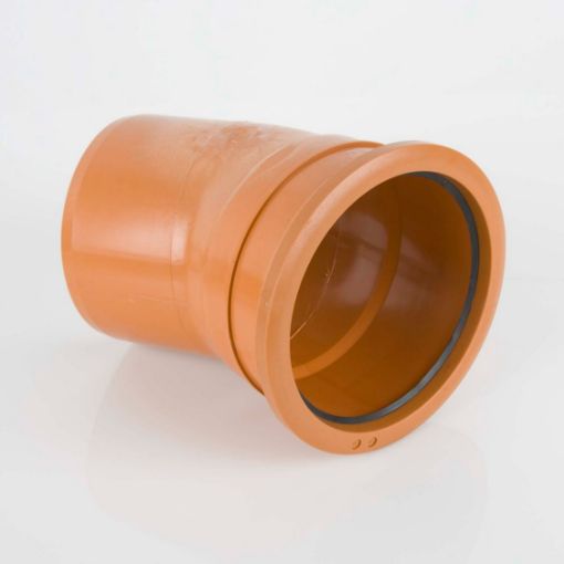 Picture of Brett Martin 110mm Underground 22.5Â° Single Socket Bend