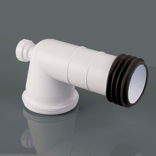 Picture of Brett Martin 110mm 90Â° Bent Pan Connector with Boss Inlet