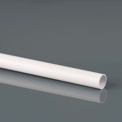 Picture of Brett Martin 21.5mm White Overflow Pipe White 3m