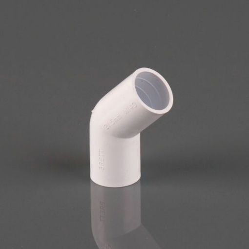 Picture of Brett Martin 21.5mm White Overflow 135Â° Obtuse Bend