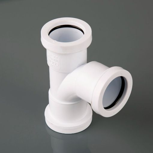 Picture of Brett Martin 32mm White Pushfit 92.5Â° Swept Tee