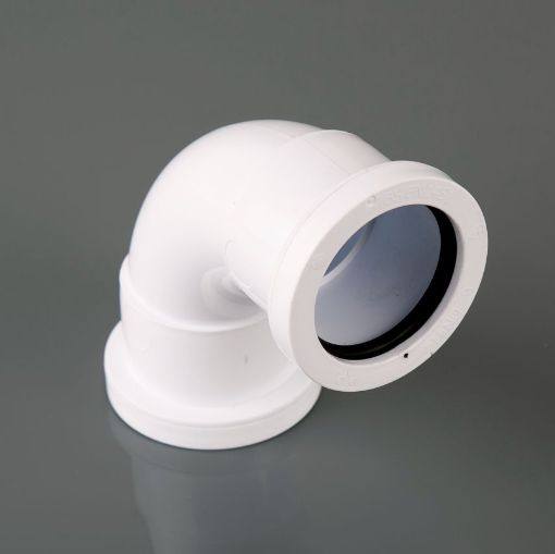 Picture of Brett Martin 40mm White Pushfit 92.5Â° Swept Bend