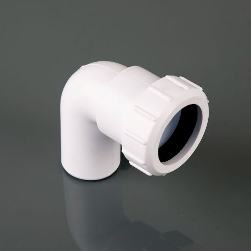 Picture of Brett Martin 32mm White Compression 90Â° Swivel Elbow