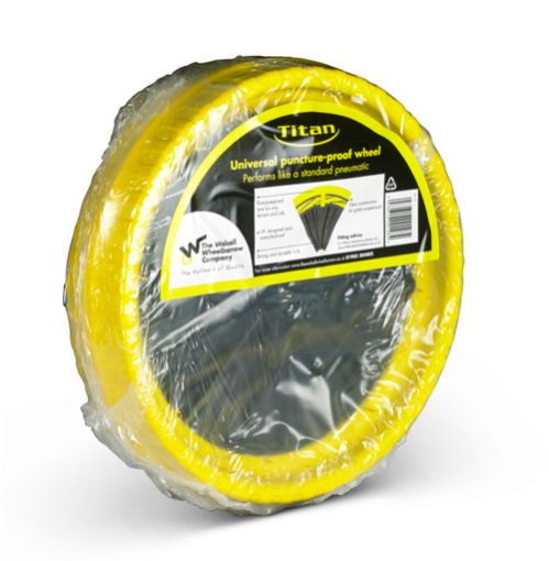 Picture of Walsall Titan Yellow Puncture Proof Wheel