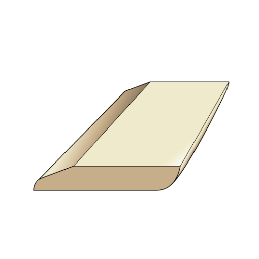 Picture of 75mm Bullnose/Chamfered Reversible Redwood Skirting